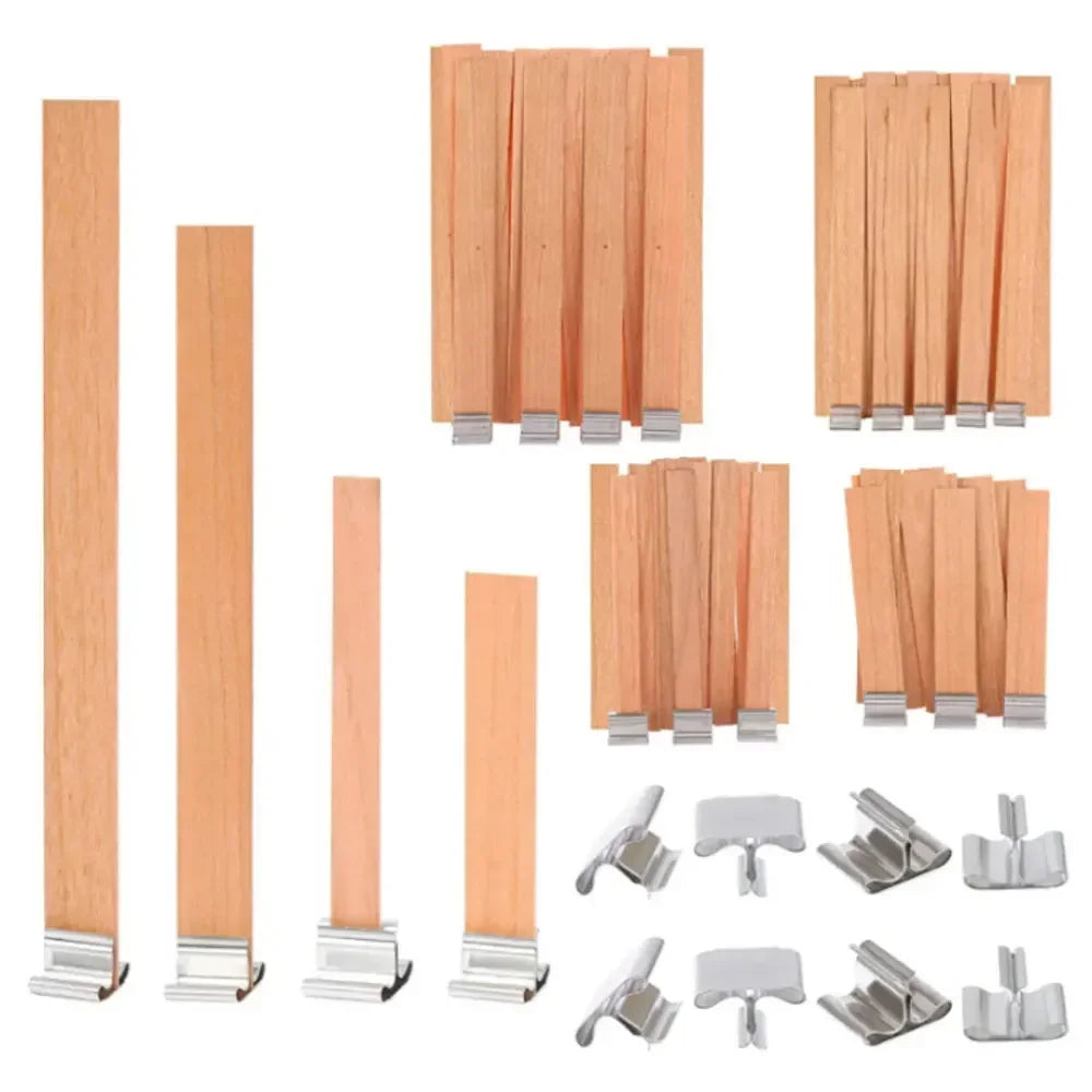 DIY Wooden Wick Candle Kit – Soy & Paraffin Wax Aromatherapy Candle Making Guide