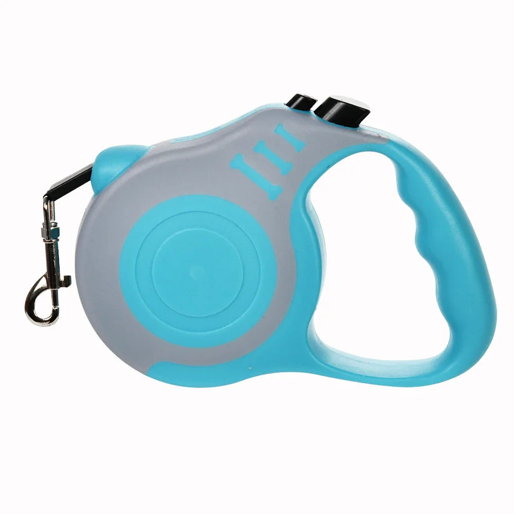 Retractable Dog Leash 3m (10ft) / 5m (16ft) Nylon Quick-Release Leash for Small to Large Dogs — Walking, Hiking & Travel