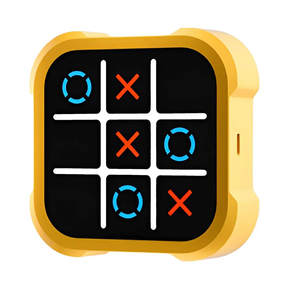 3-in-1 Electronic Tic-Tac-Toe & Bolt Chess Handheld Game - Portable Kids Puzzle Toy Gift