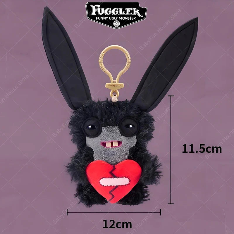 Funny Ugly Teeth Monster Plush Toy, Kawaii Wide-Eyed Rabbit Stuffed Doll Gift for Kids & Collectors