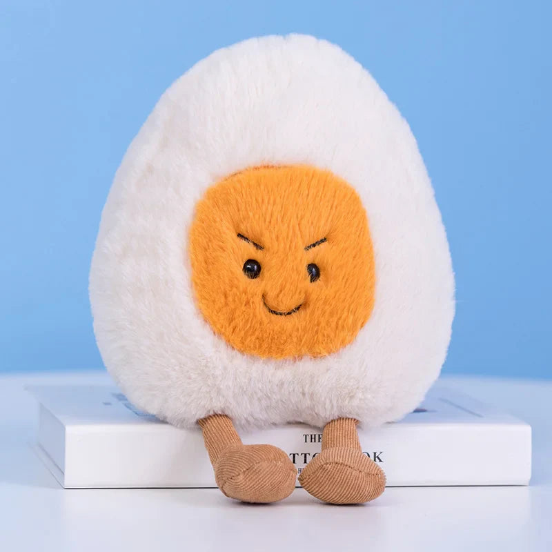 Cartoon Egg and Toast Plush Pillow Breakfast Stuffed Doll Cute Food Plush Gift