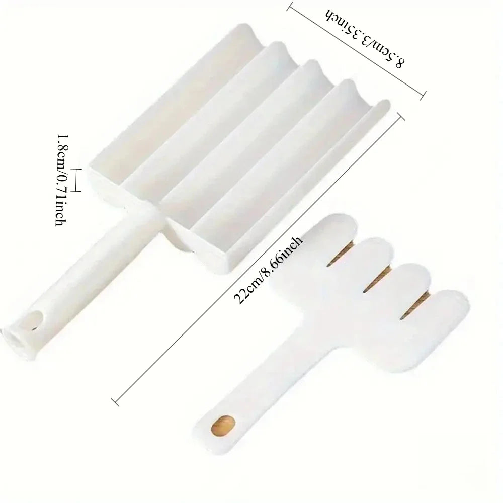 4-Cavity Rice Ball Maker Mold – Plastic Onigiri, Fish & Meatball Scoop