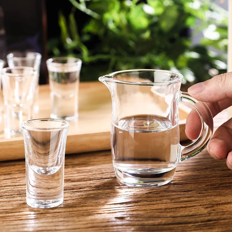 15ml (0.51 fl oz) Thick-Bottom Shot Glasses - 2/6/12 Pack Transparent Liquor & Baijiu Cups