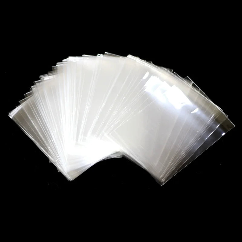 100-Pack Transparent Mixed-Size Card Sleeves - Card Protectors for Magic, Tarot, Poker & Board Games