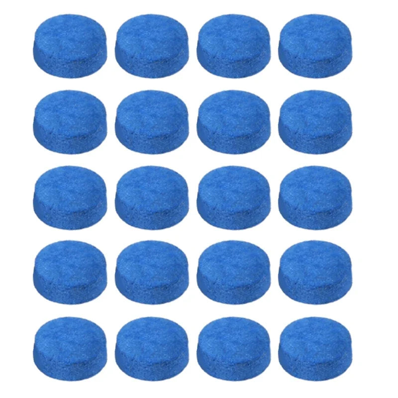 20-Pack Pool Cue Tips 10/12/13mm (0.39/0.47/0.51 in) Leather Snooker Replacement Tips for Billiards