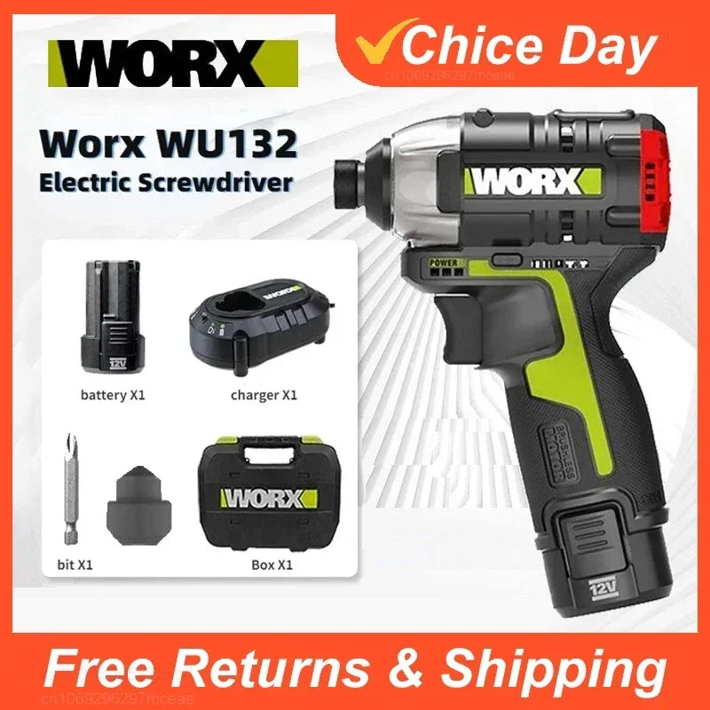 Cordless Impact Screwdriver 12V Brushless Motor 140 N·m (103 ft·lb) 3300 RPM Adjustable Torque