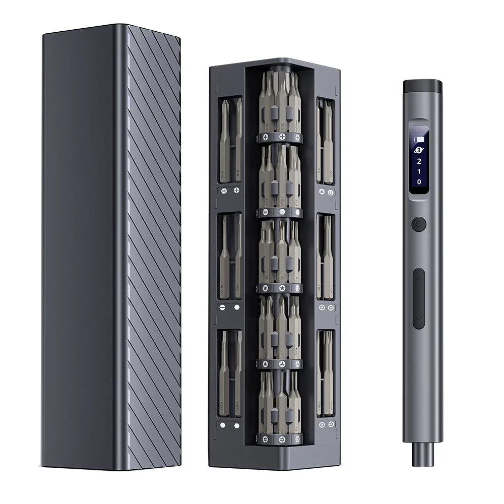 57-in-1 Precision Electric Screwdriver Set, Rechargeable Cordless Mini Kit with Magnetic Bits and USB-C Charging