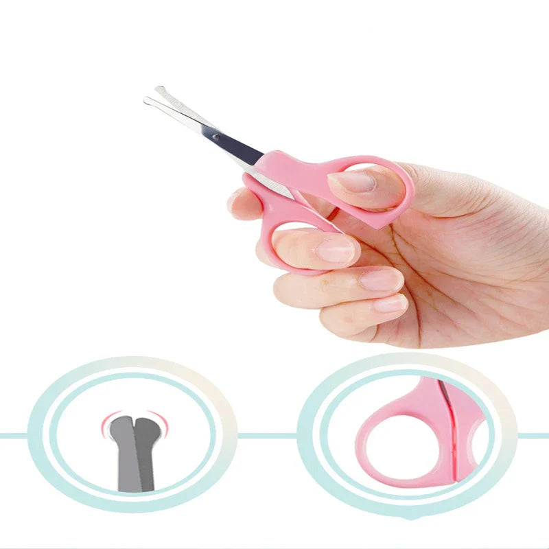 Newborn Baby Nail Care Kit - Safe Nail Scissors, Clipper & Tweezers with Portable Case