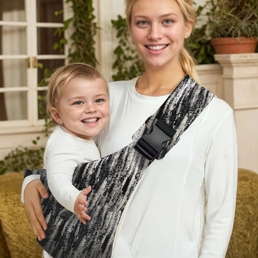 Adjustable Cotton Baby Carrier Sling – Padded Front & Side Infant Carrier, Lightweight Travel Wrap, Supports up to 44 lb (20 kg)