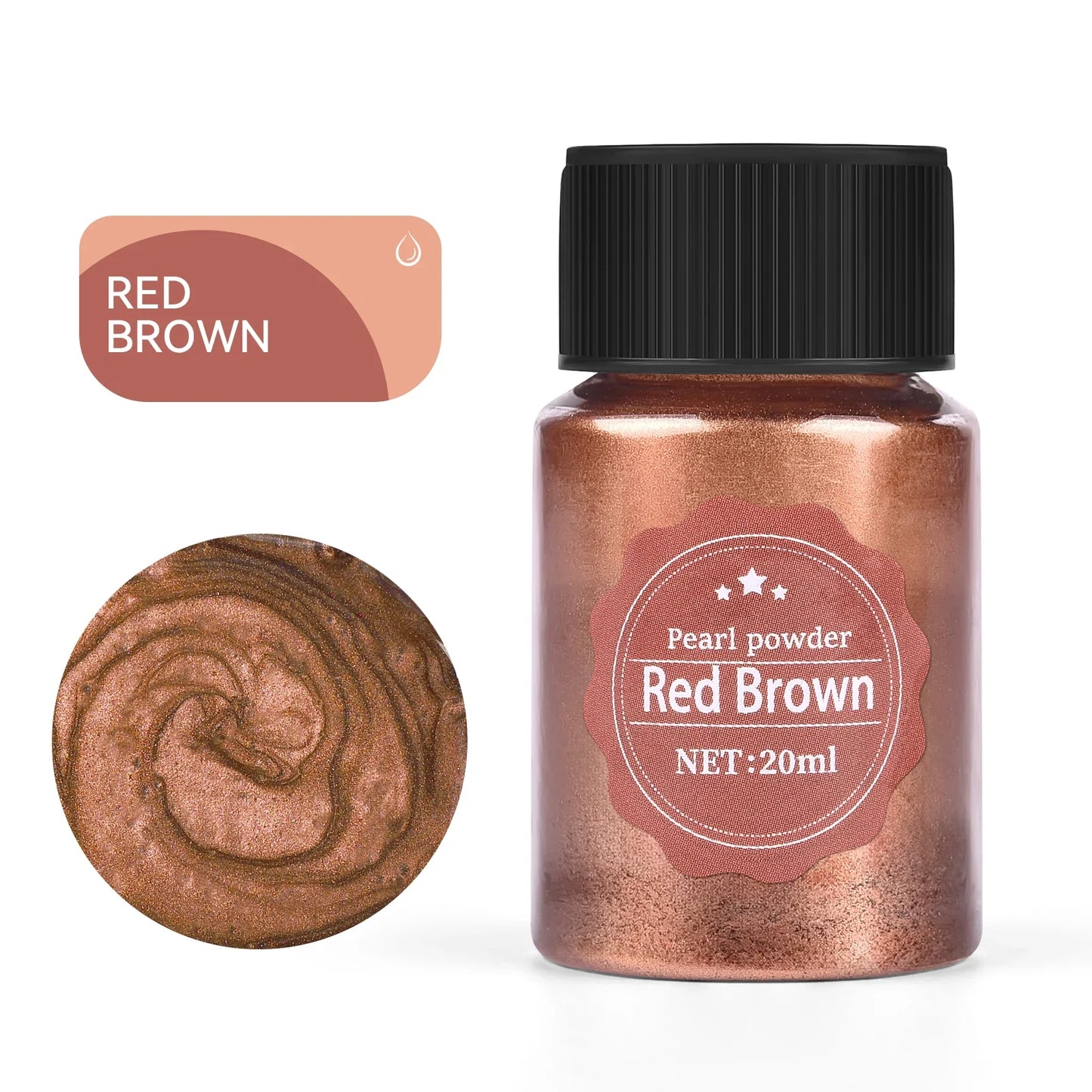 20ml (0.68 fl oz) Pearlescent Mica Powder - Pearl Pigment for Resin, Jewelry, Candles & Nail Art