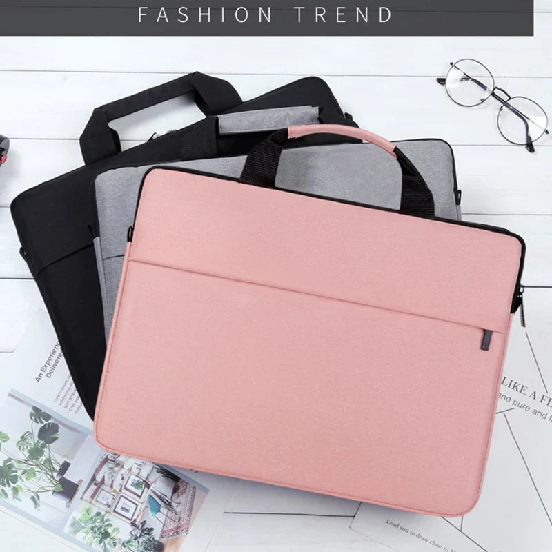 Women's Laptop Sleeve Bag — Fits 13.3/14.1/15.6/17-Inch (35–45 cm) Waterproof Oxford Messenger & Shoulder Case