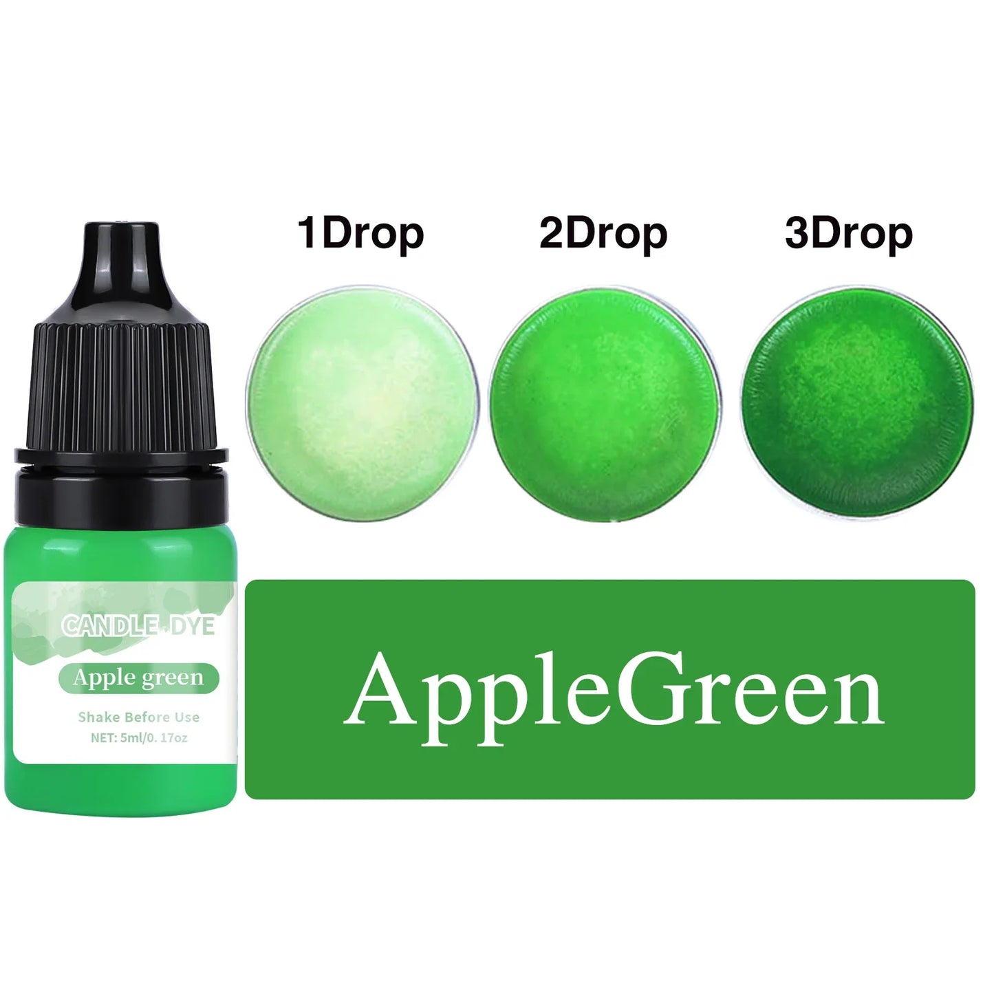 5ml (0.17 fl oz) Candle Dye Liquid Colorant – Non-Toxic High-Concentration Pigment for Soy Wax, Soap & Candle Making