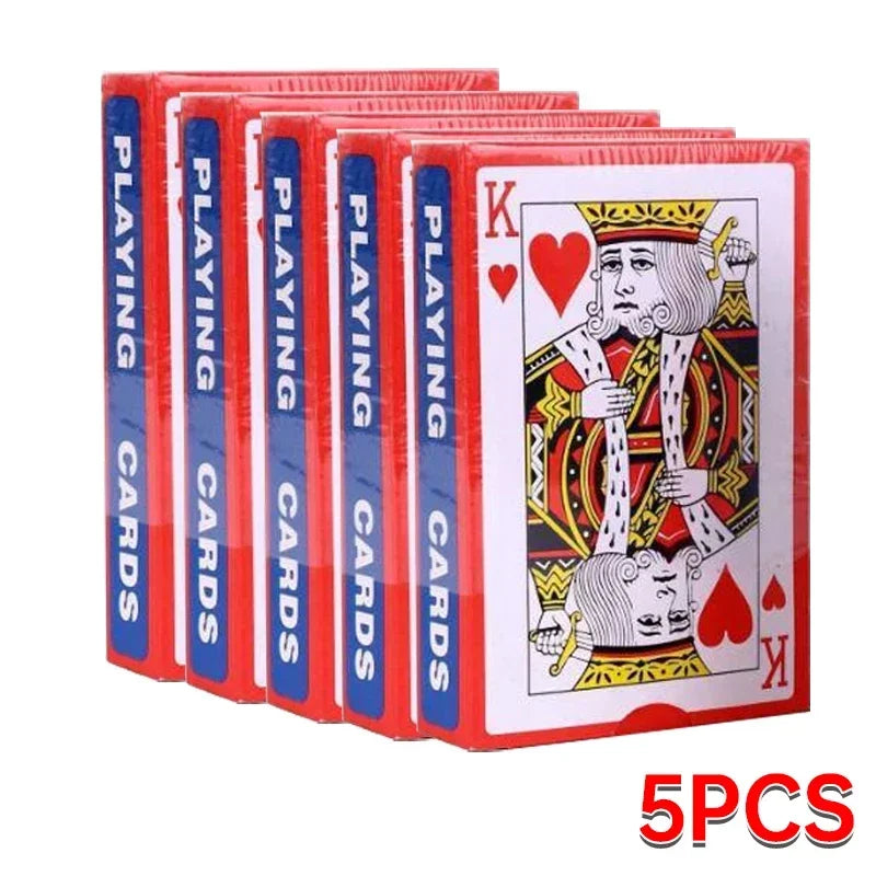 54-Card Standard Poker Deck — 1–100 Pack, 5.7 x 8.7 cm (2.24 x 3.43 in) Playing Cards for Parties & Board Games