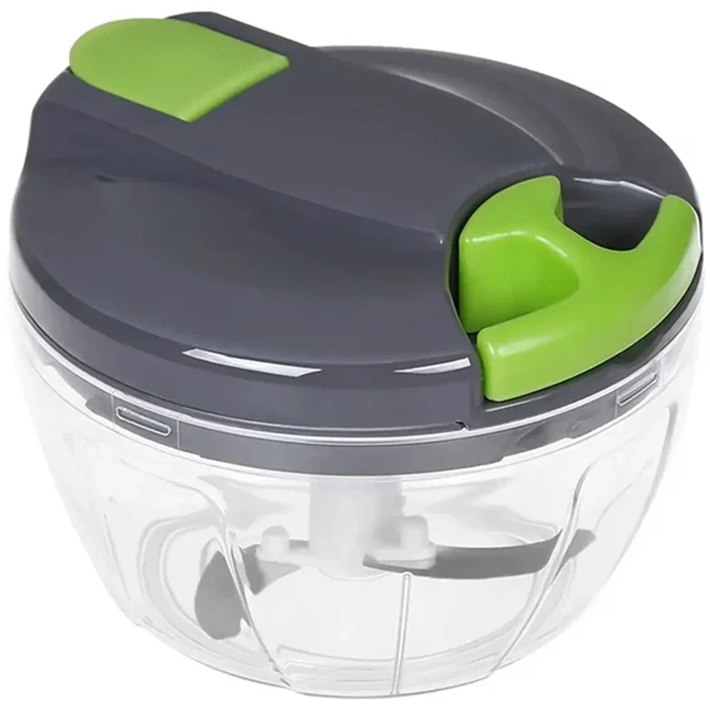 Manual Garlic Chopper Hand-Pull String Vegetable Cutter Onion Mincer Ginger & Nut Food Processor