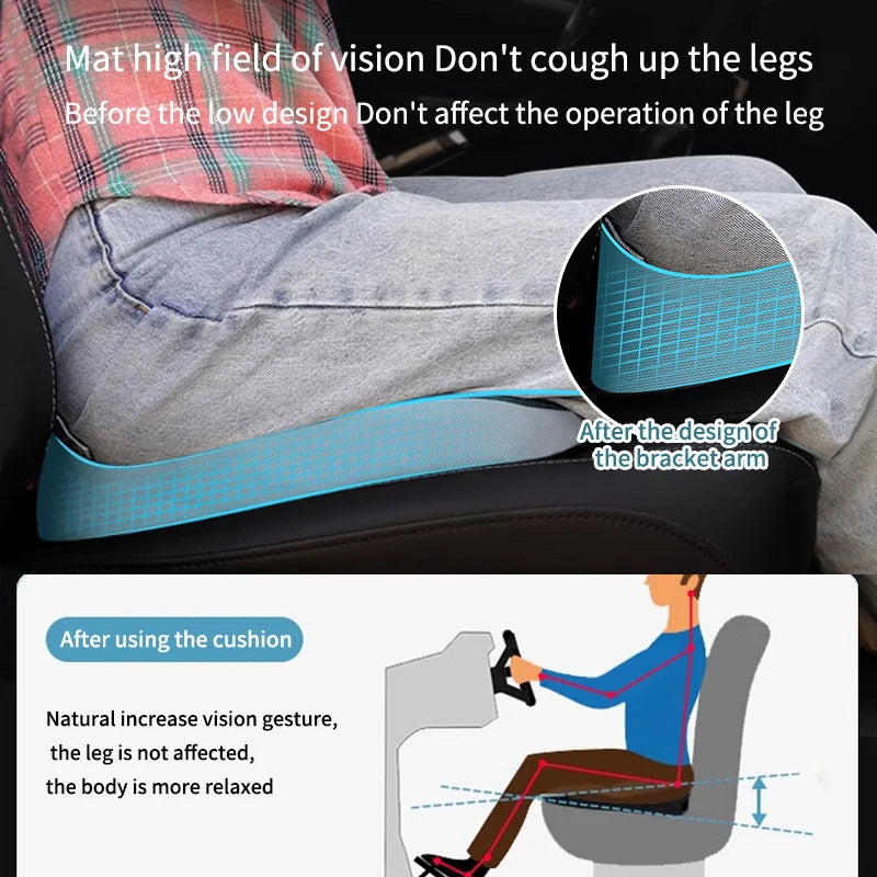 Orthopedic Memory Foam Seat Cushion – Non-Slip Coccyx, Tailbone, Sciatica & Prostate Pain Relief for Chair and Car