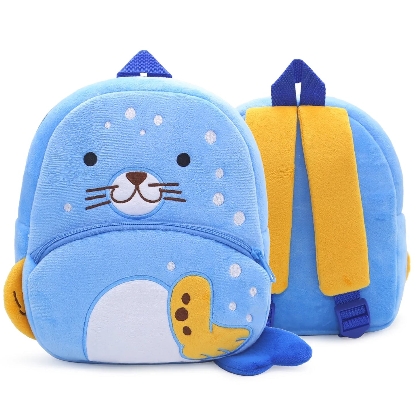 Cute Plush Animal Kids Backpack - Cartoon School Bag for Girls & Boys, Soft Preschool Backpack
