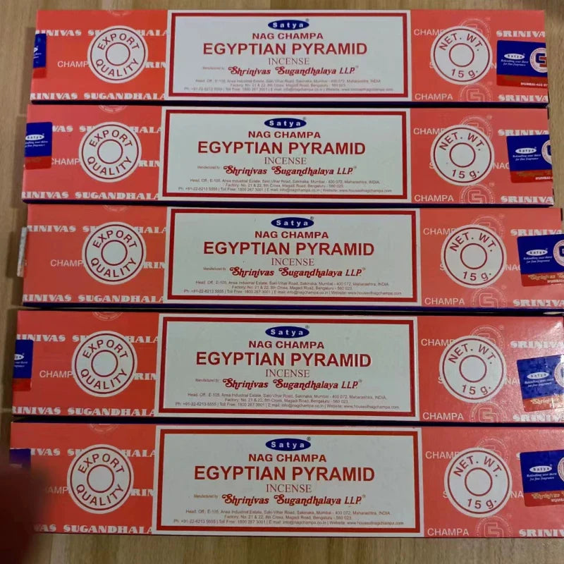 5-Box Nag Champa Incense Sticks — 50–60 Handmade Sticks (20 cm / 8 in) Sandalwood & White Sage Home Fragrance