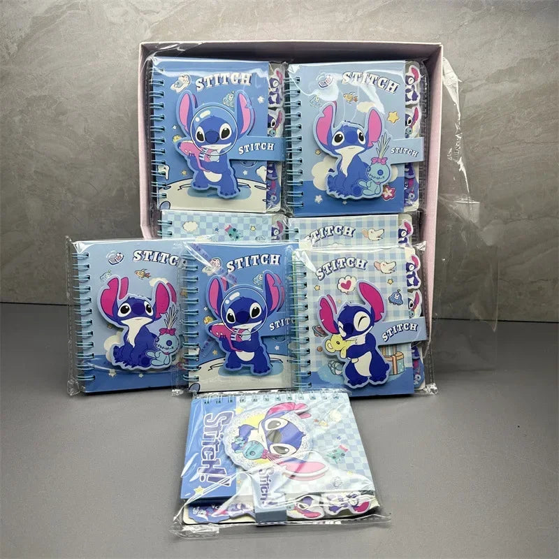 Stitch Cartoon Spiral Notebook - Cute Coil Diary for School, Office & Kids Holiday Gift