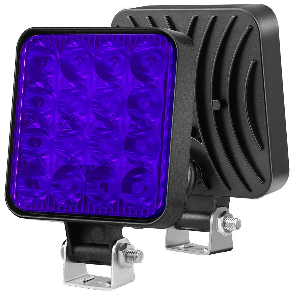 48W 12V LED Work Light 1200LM Spot Beam IP65 Off-Road Light for Jeep Truck SUV ATV