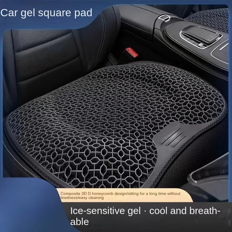 Gel Honeycomb Seat Cushion, Breathable Ergonomic Car & Office Pad, Machine Washable (48 x 43 x 3 cm / 18.9 x 16.9 x 1.2 in)