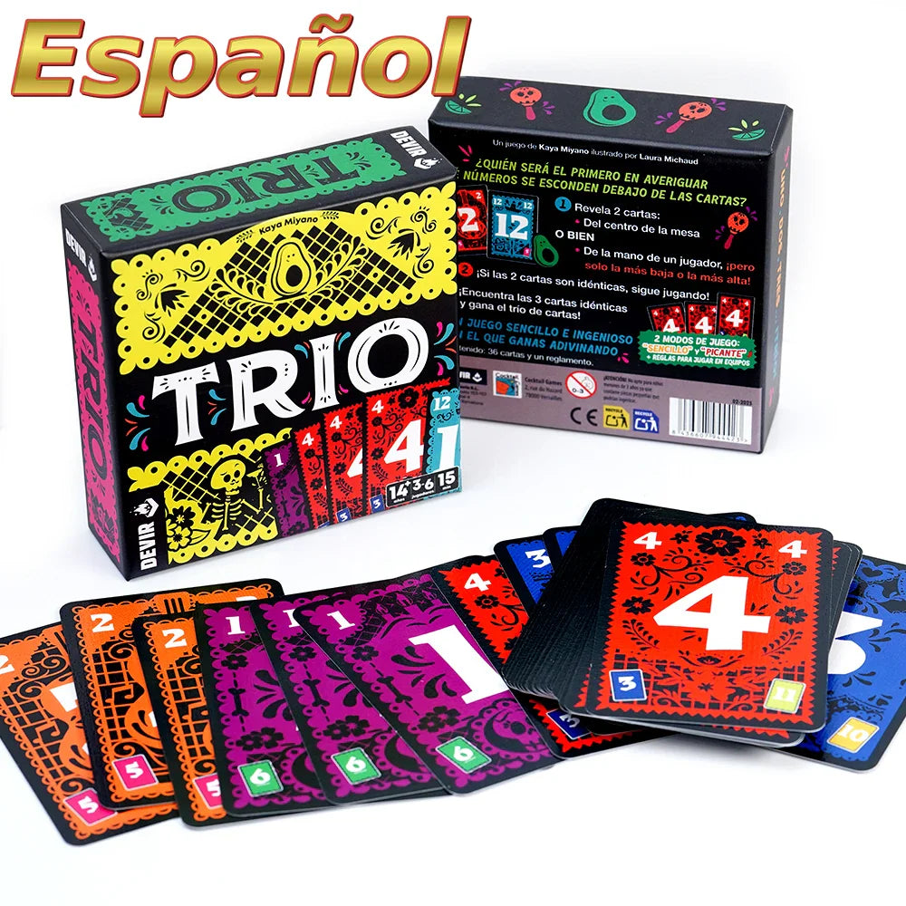 Spanish Card Game Bundle – Party & Family Games Set: Trio, Party Friends, The Imposter, Arre Unicorn, Black Stories, Unanimous, Sleeping Queens