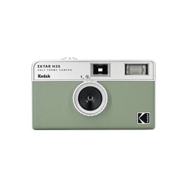 Half-Frame 35mm Film Camera with Built-In Flash – Pocket Compact Film Camera, 2x Exposures, 4 Colors