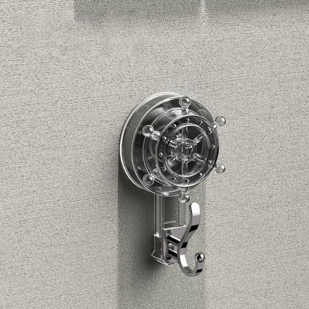 Powerful Reusable Suction Cup Hook Heavy-Duty Traceless Shower & Wall Hook 3.54 x 2.28 in (9 x 5.8 cm)