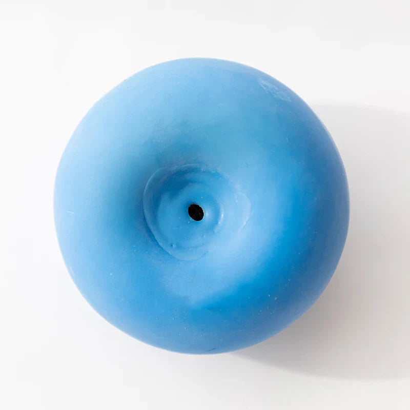 Dog Squeaky Chew Ball - Bite-Resistant Rubber Dental Cleaning Toy