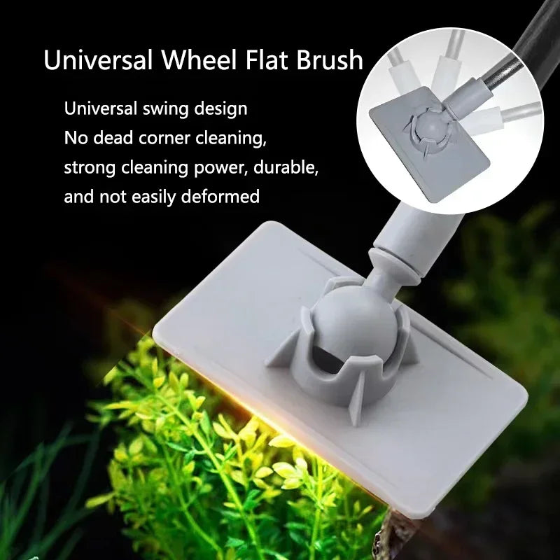 Aquarium Fish Tank Cleaning Kit 3-in-1 & 5-in-1 Algae Scraper Net Sponge Cleaner