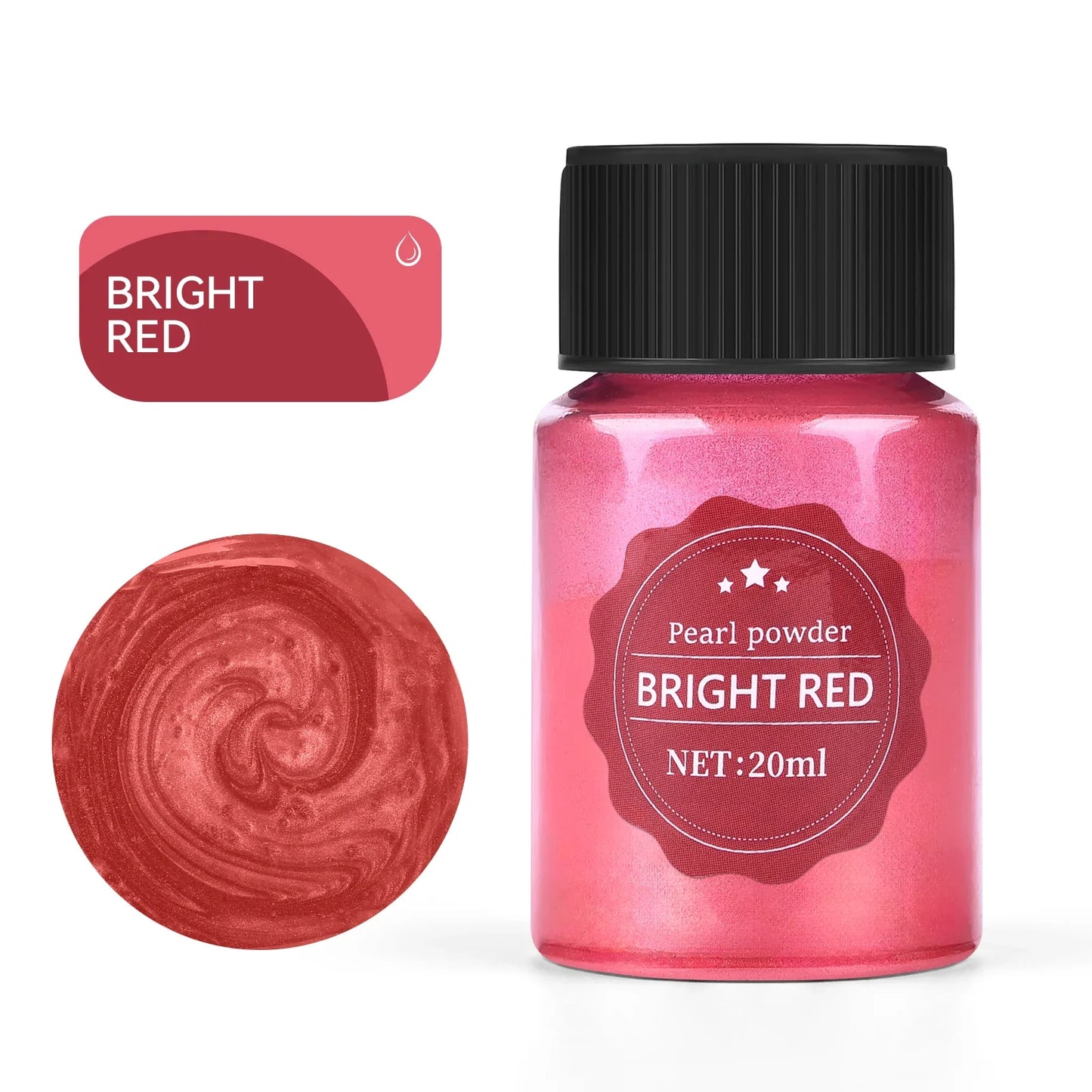 20ml (0.68 fl oz) Pearlescent Mica Powder - Pearl Pigment for Resin, Jewelry, Candles & Nail Art
