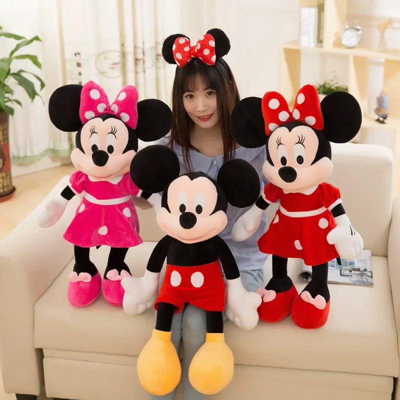 Mickey & Minnie Mouse Plush Toys Soft Stuffed Dolls Gift for Kids