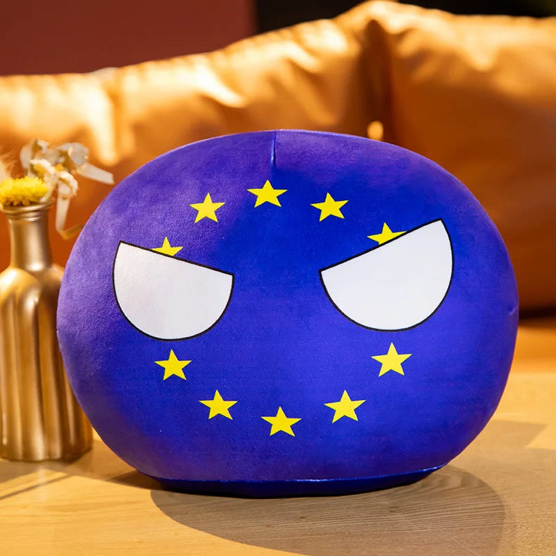 Polandball Countryball Plush Keychain 10 cm (3.9 in) 70 Designs Country Ball Pendant Stuffed Toy for Kids