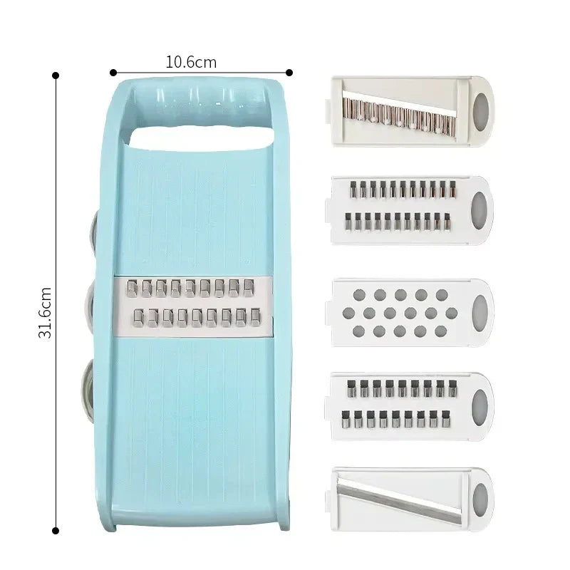 Multifunctional Vegetable and Fruit Slicer – Manual Food Grater, Potato Chopper & Veggie Dicer