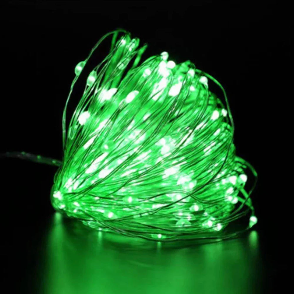 Waterproof Battery Operated LED Copper Wire Fairy Lights - 1/2/3/5m (3.3/6.6/9.8/16.4 ft) String Lights for Wedding Party Christmas DIY