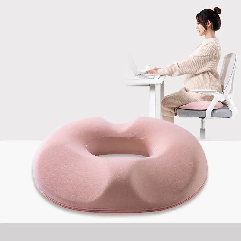 Memory Foam Coccyx Seat Cushion – Orthopedic Tailbone Pillow for Hemorrhoid Relief & Postoperative Comfort