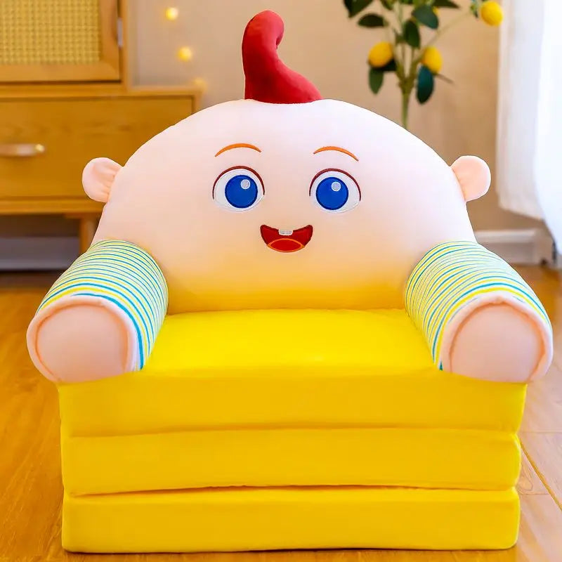 Kids Princess Sofa Removable Washable Foldable Children's Cartoon Armchair Toddler Couch