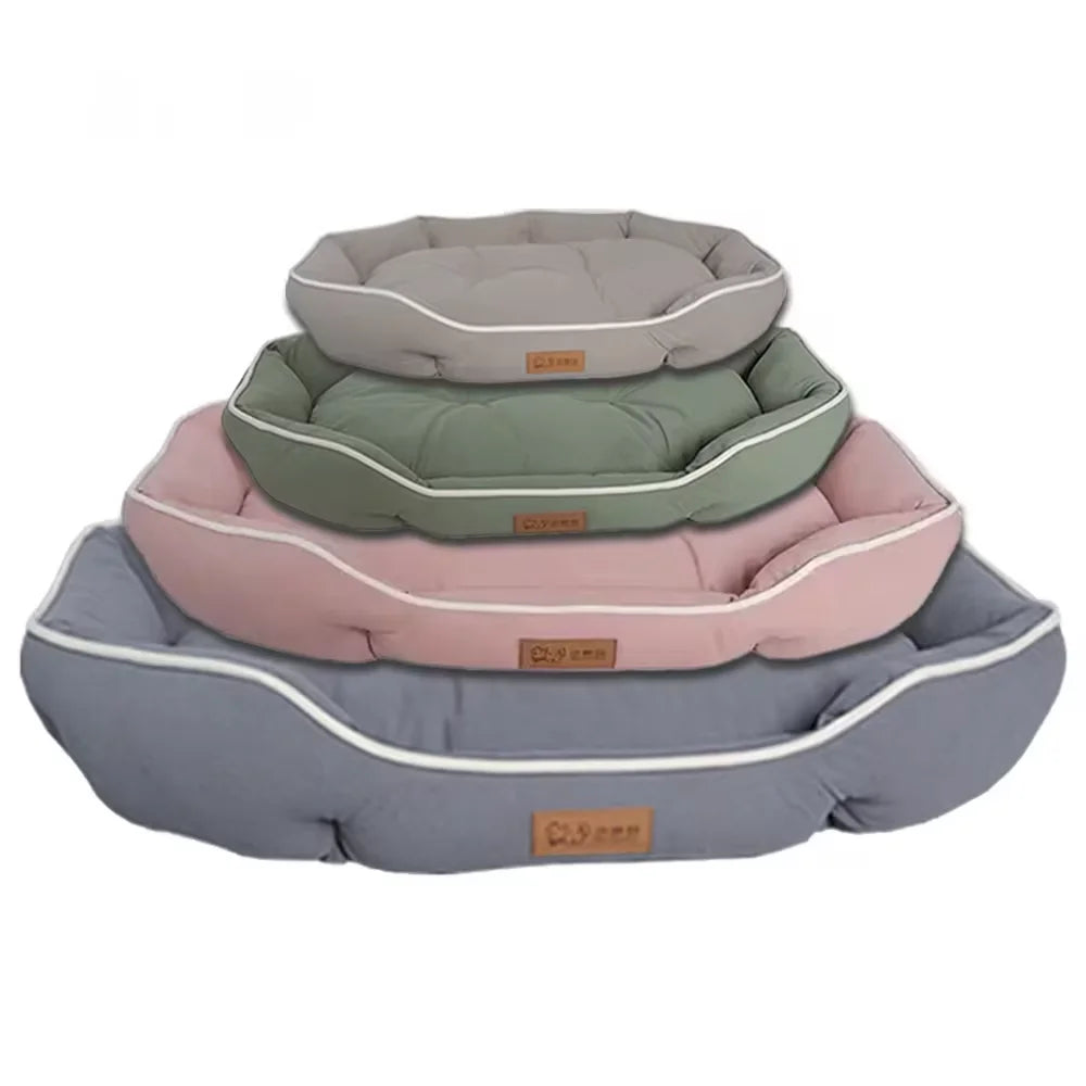Large Pet Sofa Bed Plush Corduroy Couch for Dogs & Cats Winter Warm Sleeping Mat Cushion