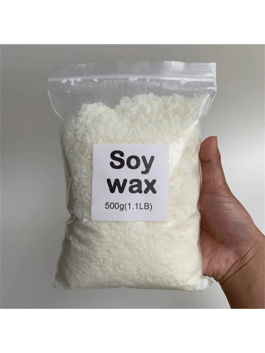 Natural Soy Wax Flakes & Granules for Candle Making — 50g–1000g