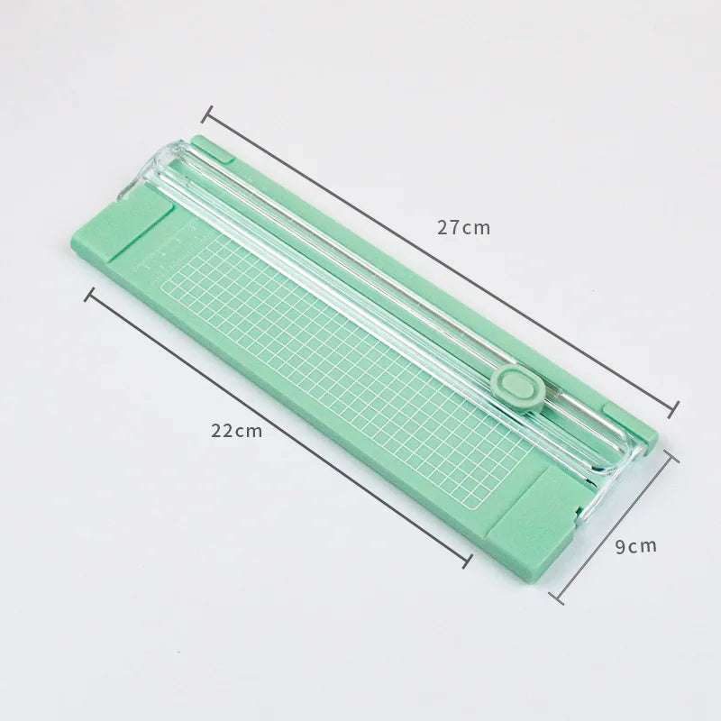 Mini Portable A4 Paper Trimmer – Manual Plastic Photo & Craft Cutter for Office and DIY