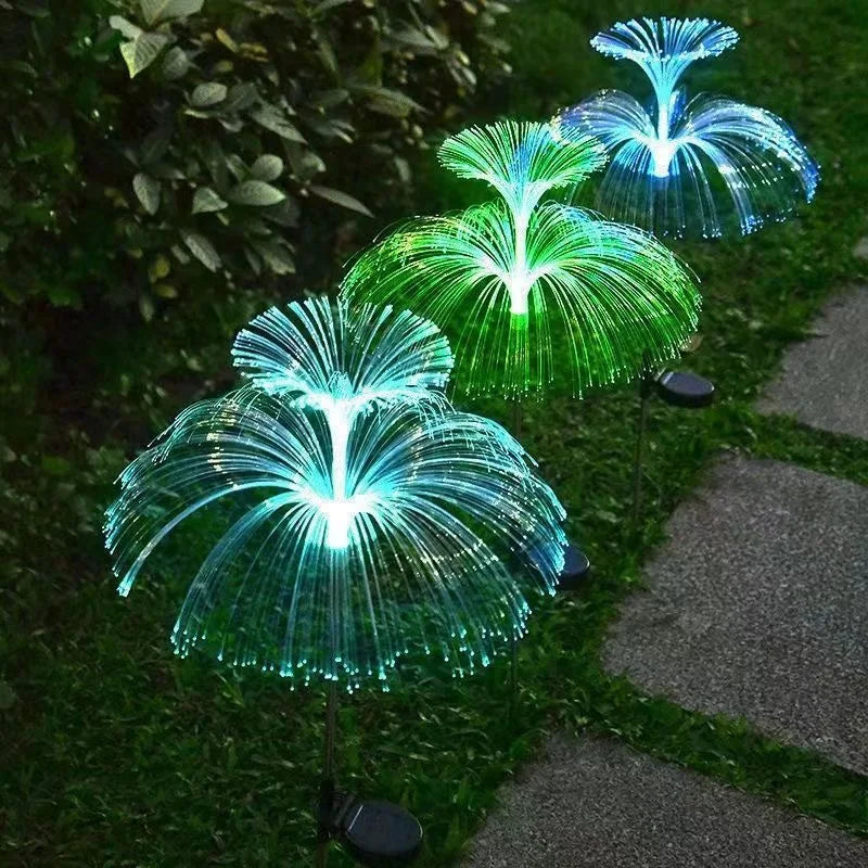 7-Color Changing Solar Jellyfish Garden Light – Waterproof LED Outdoor Pathway & Lawn Lamp
