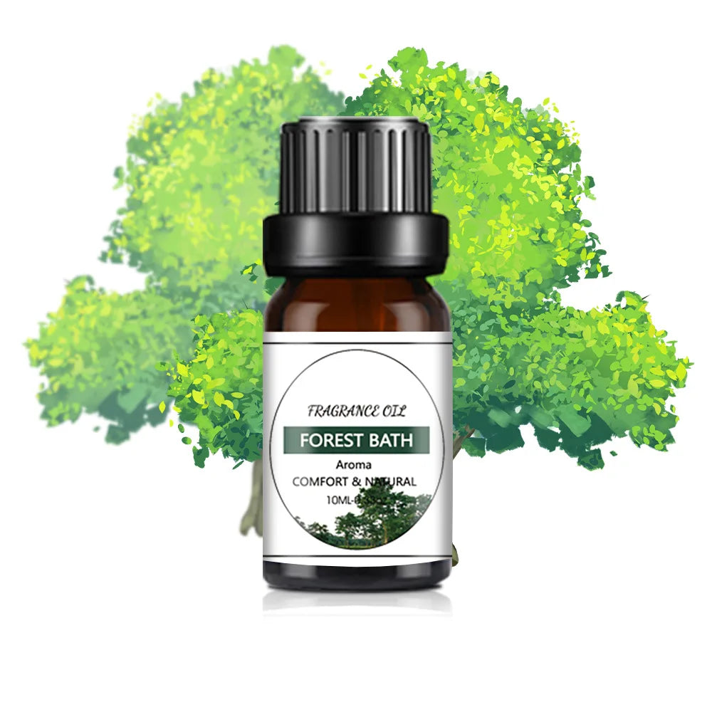 10ml (0.34 fl oz) Organic Essential Oil, 33 Scents Aromatherapy Fragrance Oil for Diffuser, Candle & Soap Making, Sleep