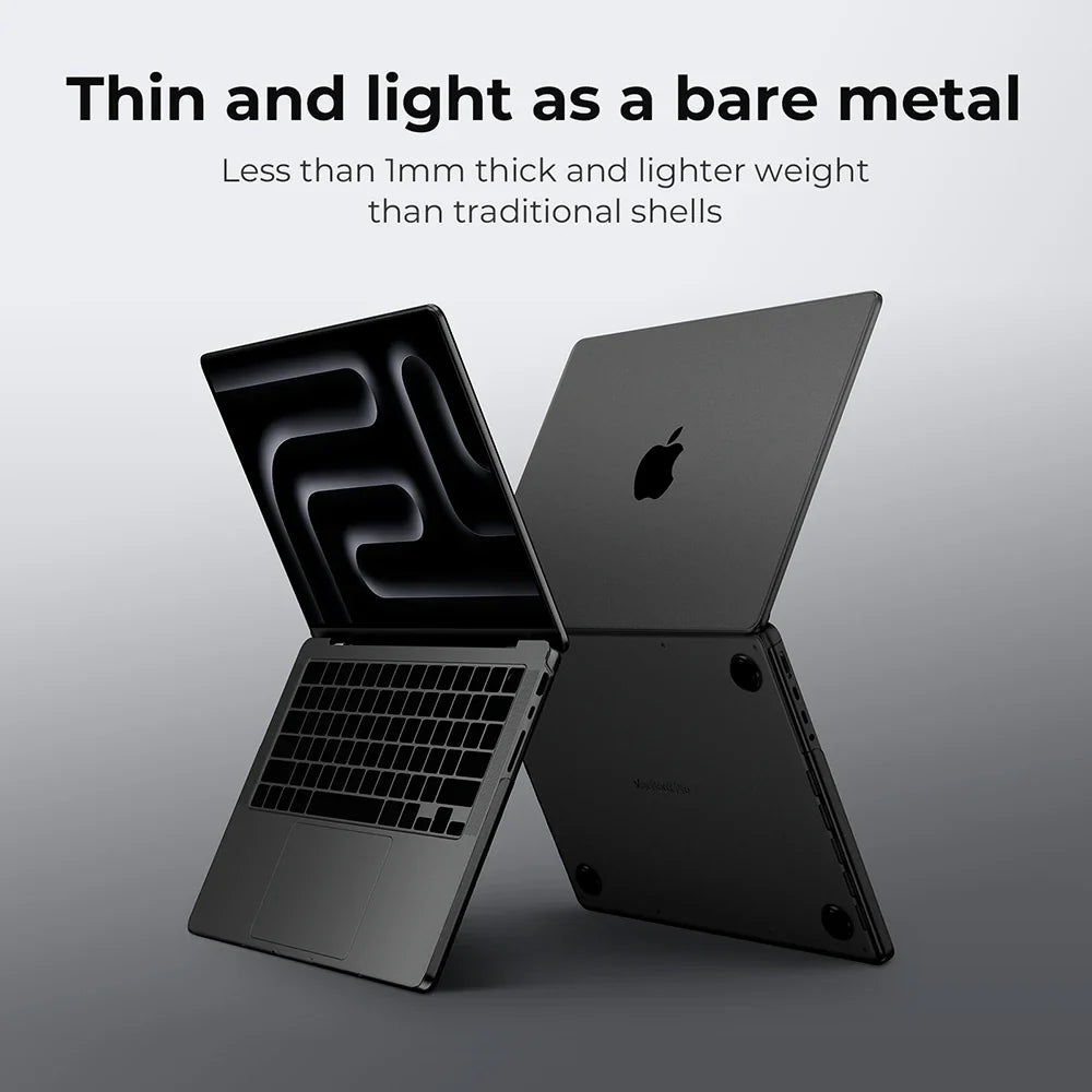 Ultra-Thin Matte Hard Shell Laptop Case for MacBook Air & Pro 13-inch 14-inch 15-inch 16-inch (33–41 cm) - Anti-Fingerprint Ventilated