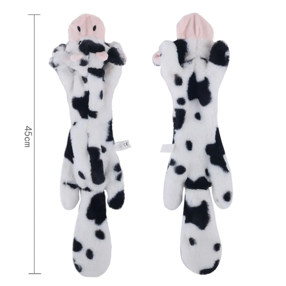 Stuffing-Free Squeaky Plush Dog Toy – Durable Crinkle Chew Toy, Simulated Animal