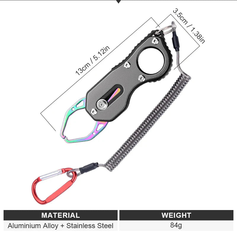 Stainless Steel Fishing Scissors Keychain – Blunt Tip Serrated Blade, 9.5 x 6.27 cm (3.74 x 2.47 in)