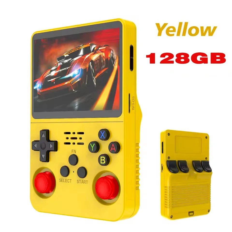 Retro Handheld Game Console 3.5-inch (8.9 cm) IPS Screen Portable Linux Video Player - 64GB/128GB, 15,000 Games
