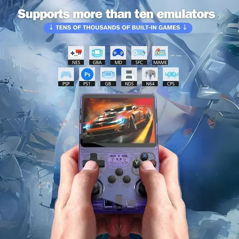Retro Handheld Game Console 3.5-Inch (8.9 cm) IPS 640x480 — 3200mAh Portable Pocket Gamer with Dual Joysticks, Bluetooth & USB-C, 15,000+ Classic Games