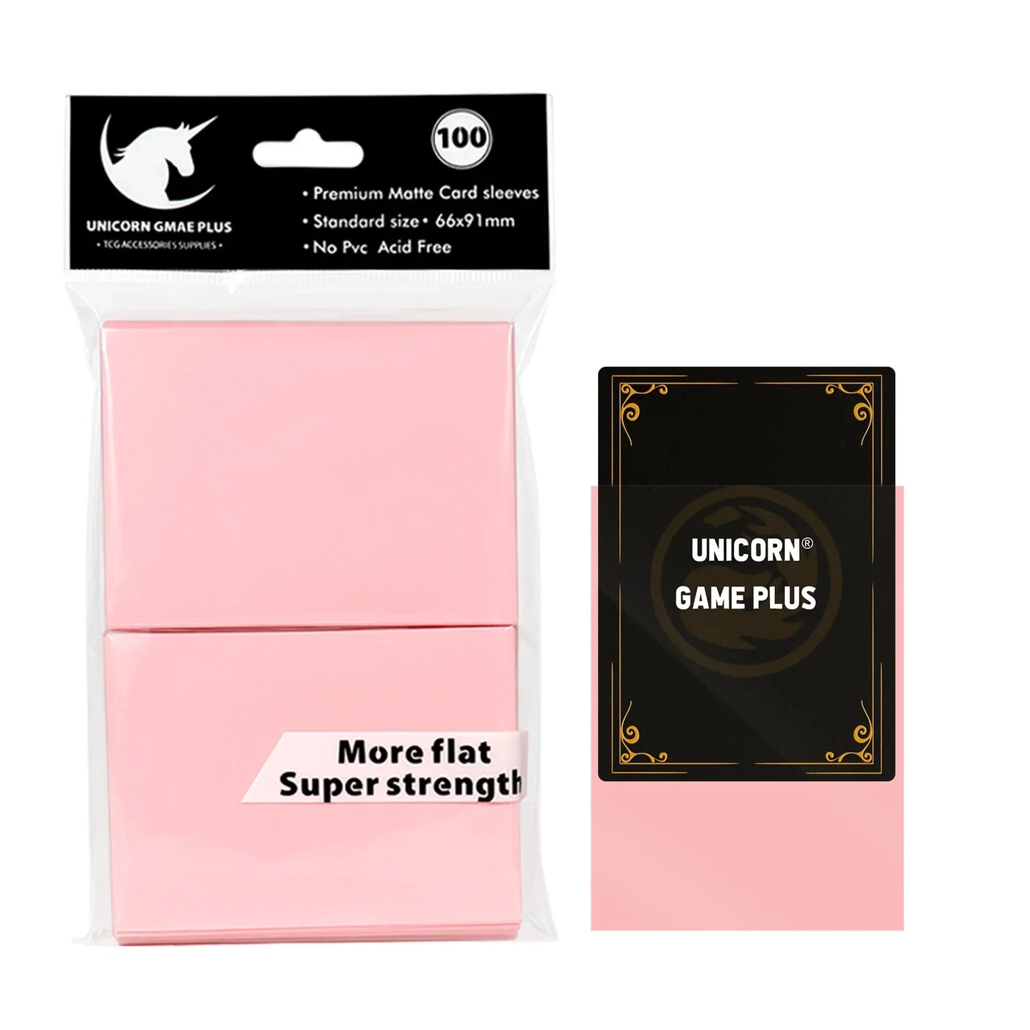 100-Pack Matte Card Sleeves 66 x 91 mm (2.6 x 3.6 in) – Standard TCG Trading Card Protectors for Tarot & Board Games