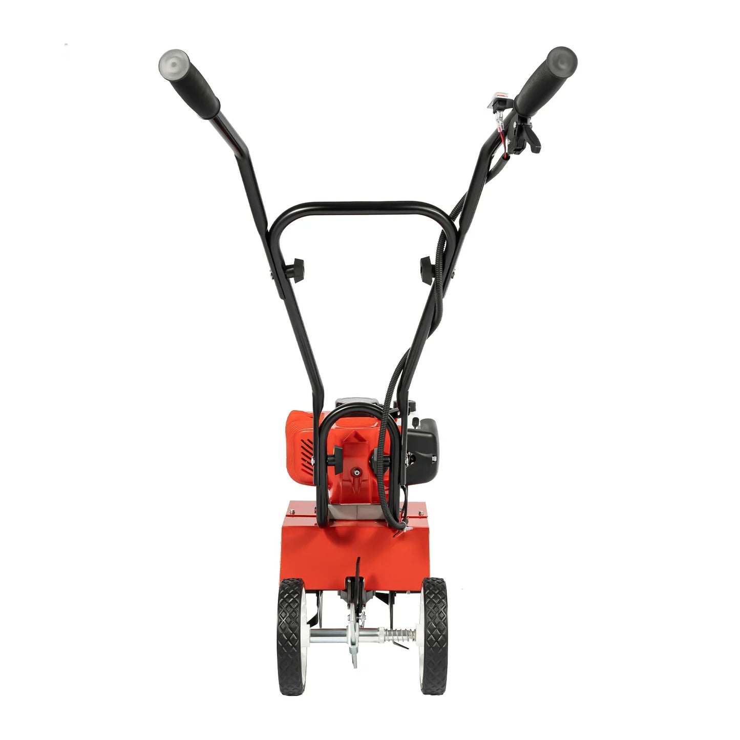 52CC 1700W Gasoline Garden Tiller 2-Stroke Air-Cooled Rotary Cultivator, 30cm (12in) Working Width, 3–12cm (1.2–4.7in) Depth