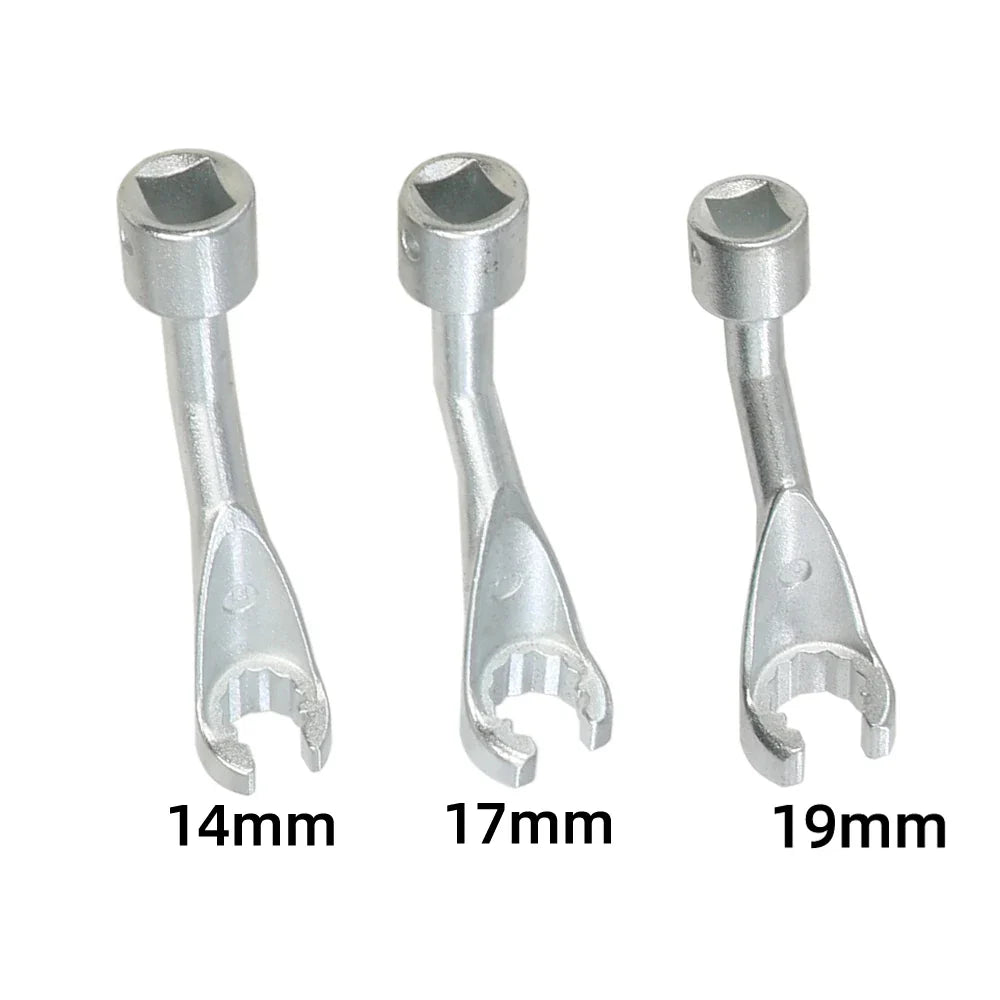 Diesel Injector Line Socket Set 1/2-Inch (12.7 mm) Drive - 12-Point Bihex Injector Fuel Line Wrenches
