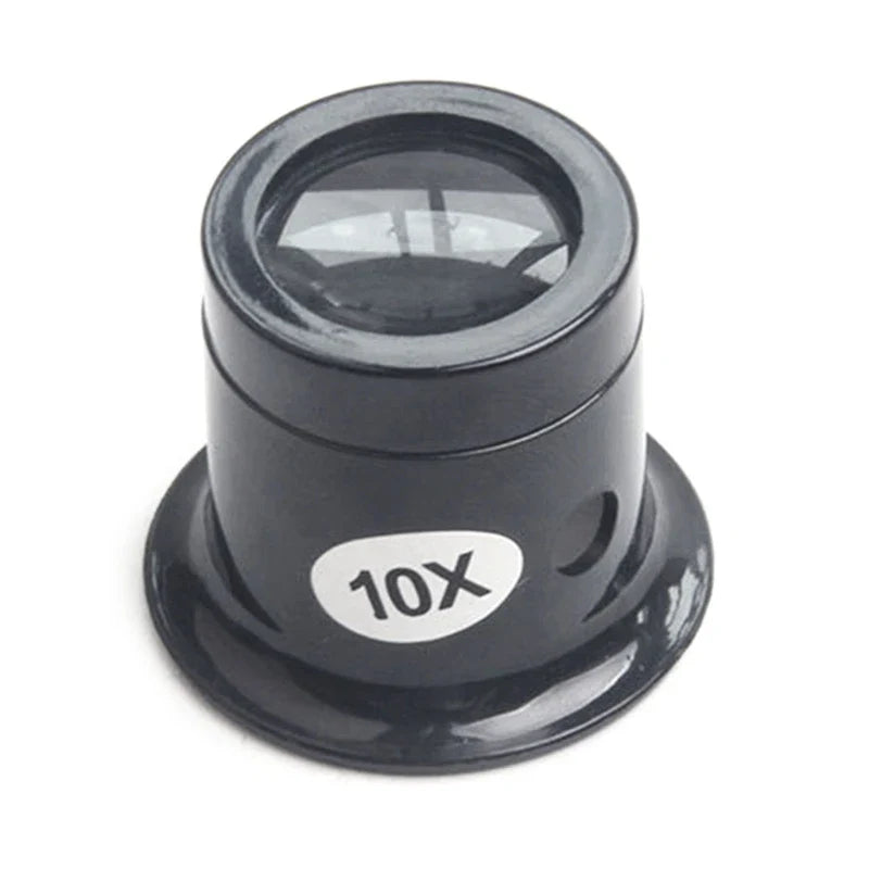 4-Pack Jeweler's Loupe Set 5X 10X 15X 20X Glass Monocular Magnifiers for Watch Repair Jewelry Crafting
